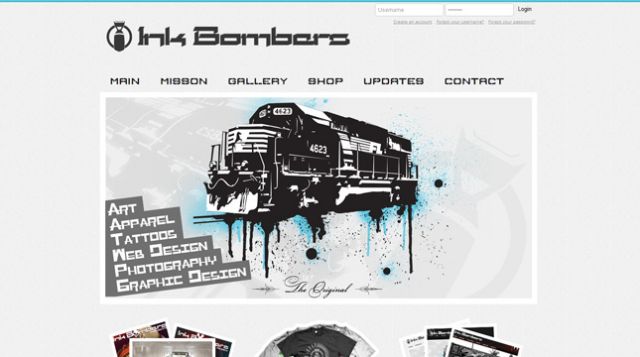 Carr Graphics | Ink Bombers site { inkbombers.com }